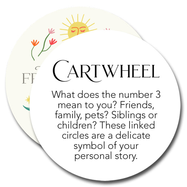 cartwheel necklace - family of three - Freshie & Zero Studio Shop