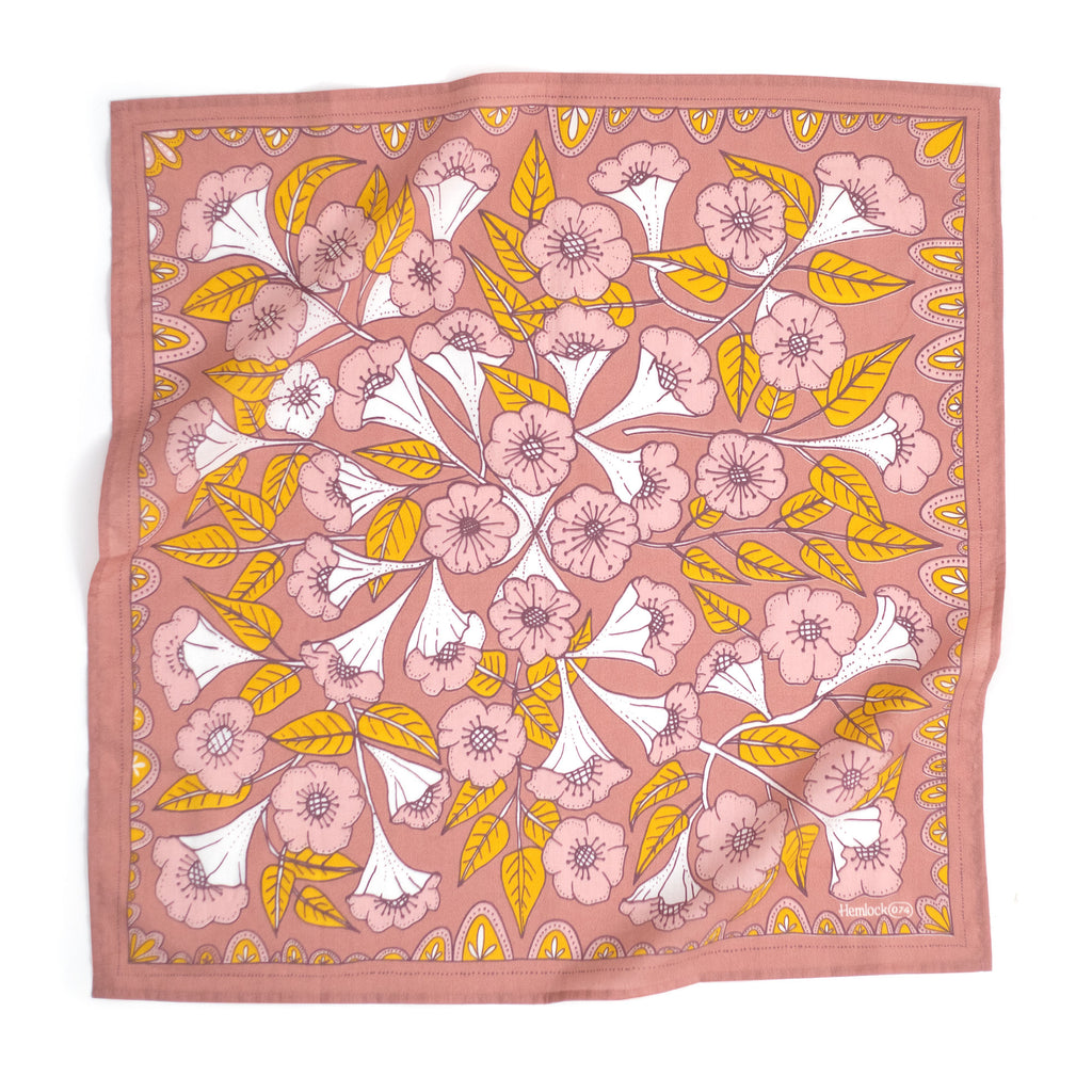 Hemlock Bandana: Evangeline Pink - Freshie & Zero Studio Shop