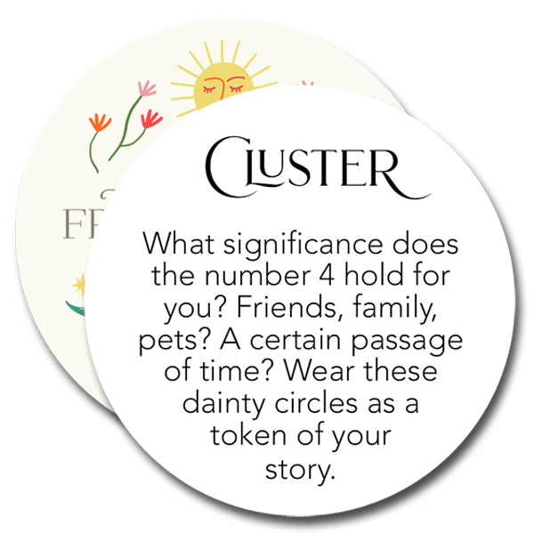 cluster necklace - family of four - Freshie & Zero Studio Shop