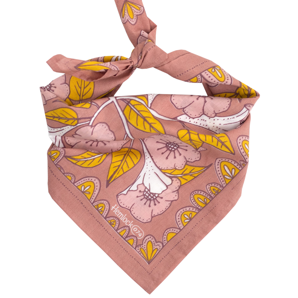 Hemlock Bandana: Evangeline Pink - Freshie & Zero Studio Shop