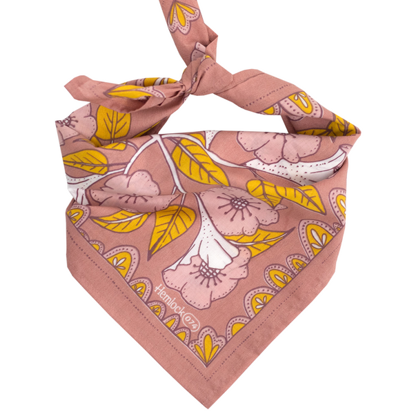 Hemlock Bandana: Evangeline Pink - Freshie & Zero Studio Shop