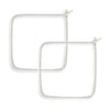minimal hoops - large square - Freshie & Zero