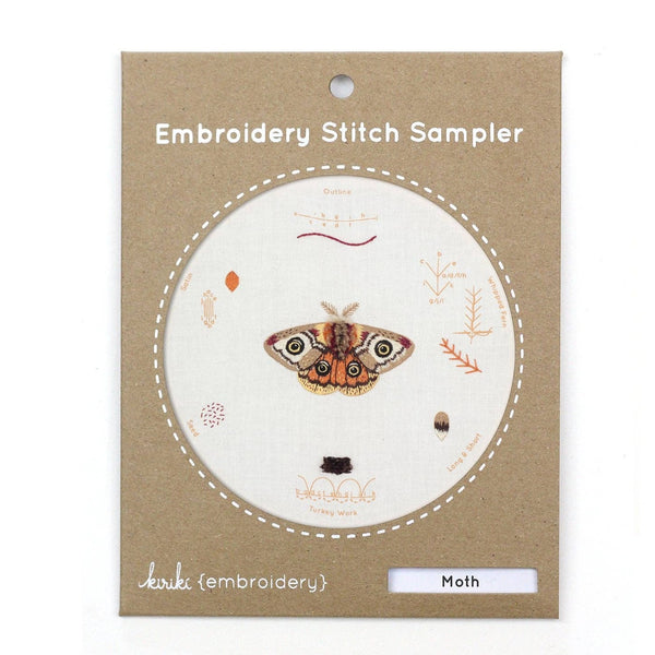 Learn Embroidery, Moth | Beginner - Freshie & Zero Studio Shop
