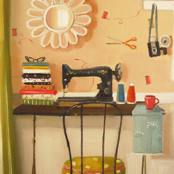 Janet Hill Art Print: Hipster Crafter 8.5"x11" - Freshie & Zero Studio Shop