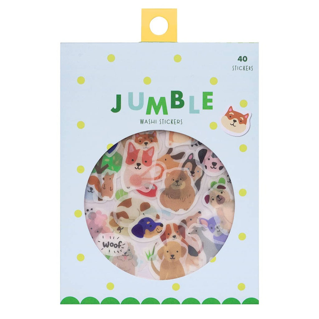 Dogs Jumble Washi Stickers - Freshie & Zero Studio Shop