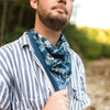 Hemlock Bandana: Nautilus Navy Bandana - Freshie & Zero Studio Shop