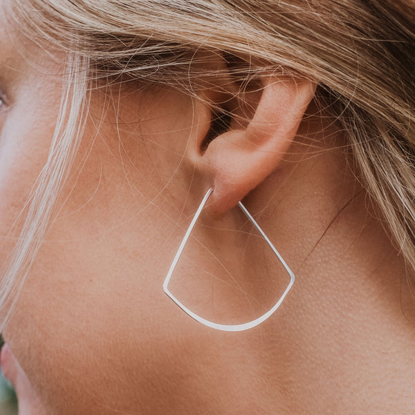 minimal hoops - fan - Freshie & Zero Studio Shop