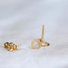 Stud Earrings - Diamond Dusted Open Circle by Christina Kober - Freshie & Zero Studio Shop