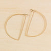 minimal half moon hoops - large - Freshie & Zero