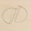 minimal half moon hoops - large - Freshie & Zero