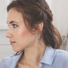 minimal half moon hoops - small - Freshie & Zero