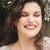 minimal half moon hoops - large - Freshie & Zero