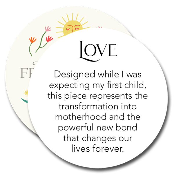 love necklace - mother of two - Freshie & Zero Studio Shop