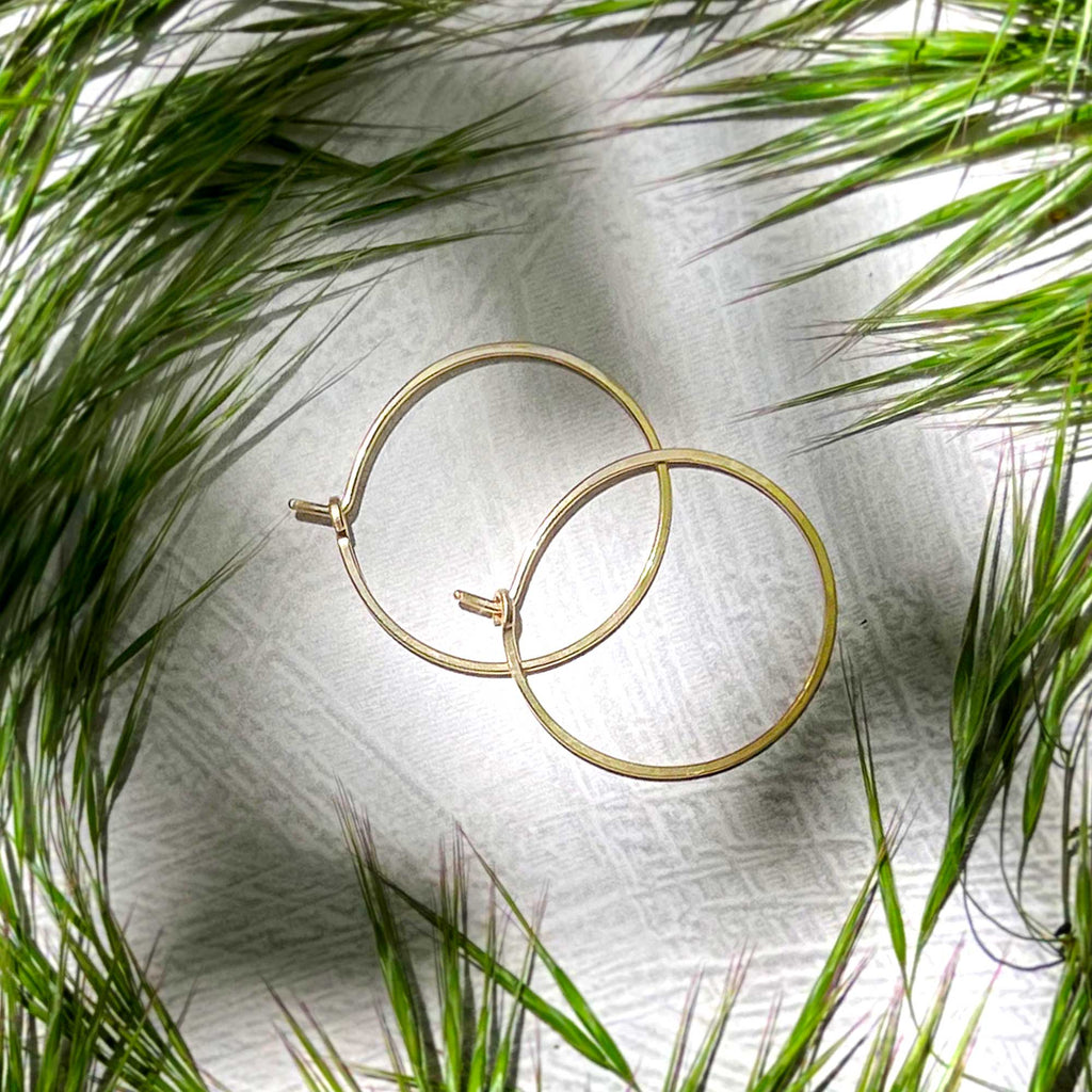 minimal hoops - small circles - Freshie & Zero Studio Shop