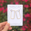 minimal hoops - rectangle - Freshie & Zero Studio Shop