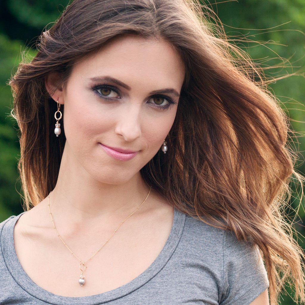 Audrey Necklace - White Pearl - Freshie & Zero