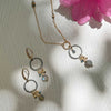 Portico Labradorite and Gold Dangle Earrings - Freshie & Zero Studio Shop