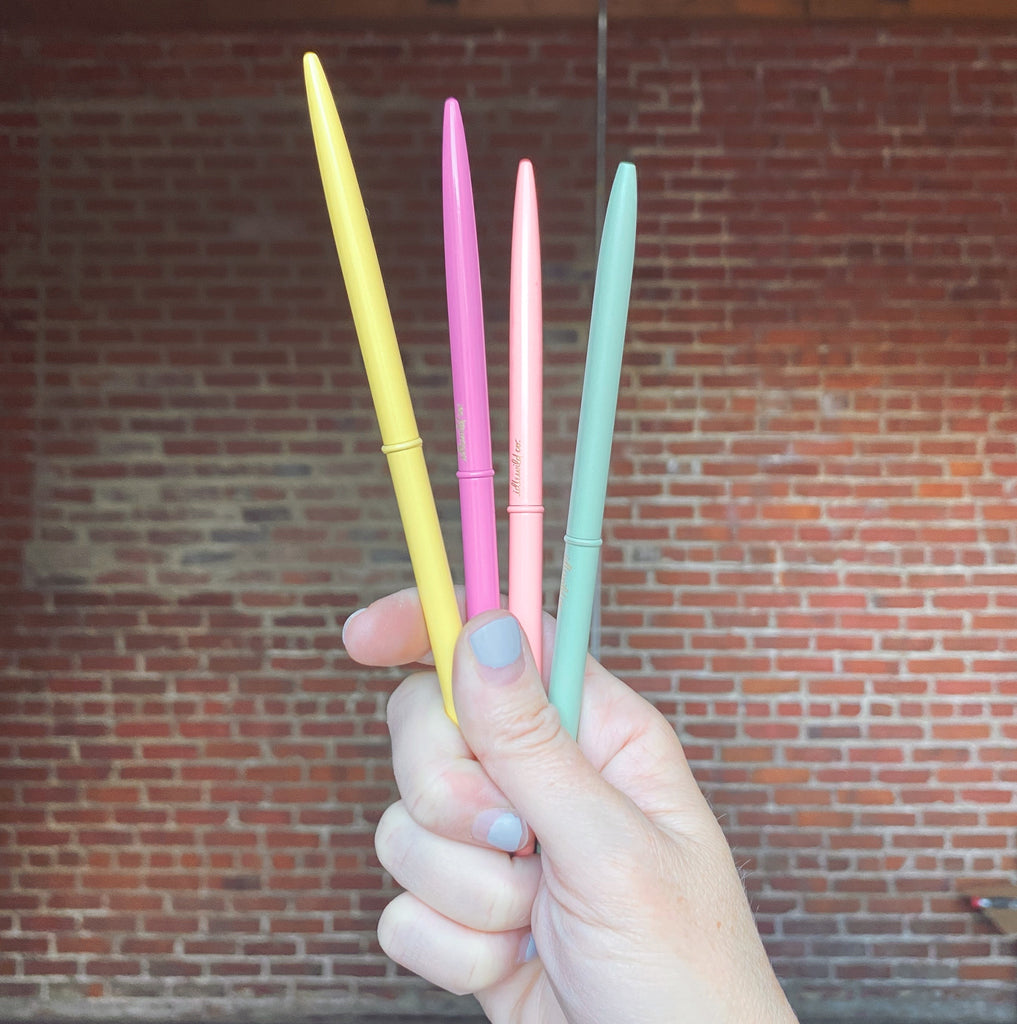 4 Bright pastel slim pens - Freshie & Zero