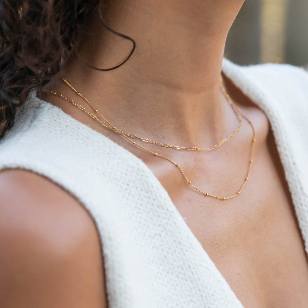 Spritz Layering Chain Necklace - Freshie & Zero Studio Shop