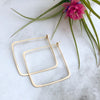 minimal hoops - large square - Freshie & Zero
