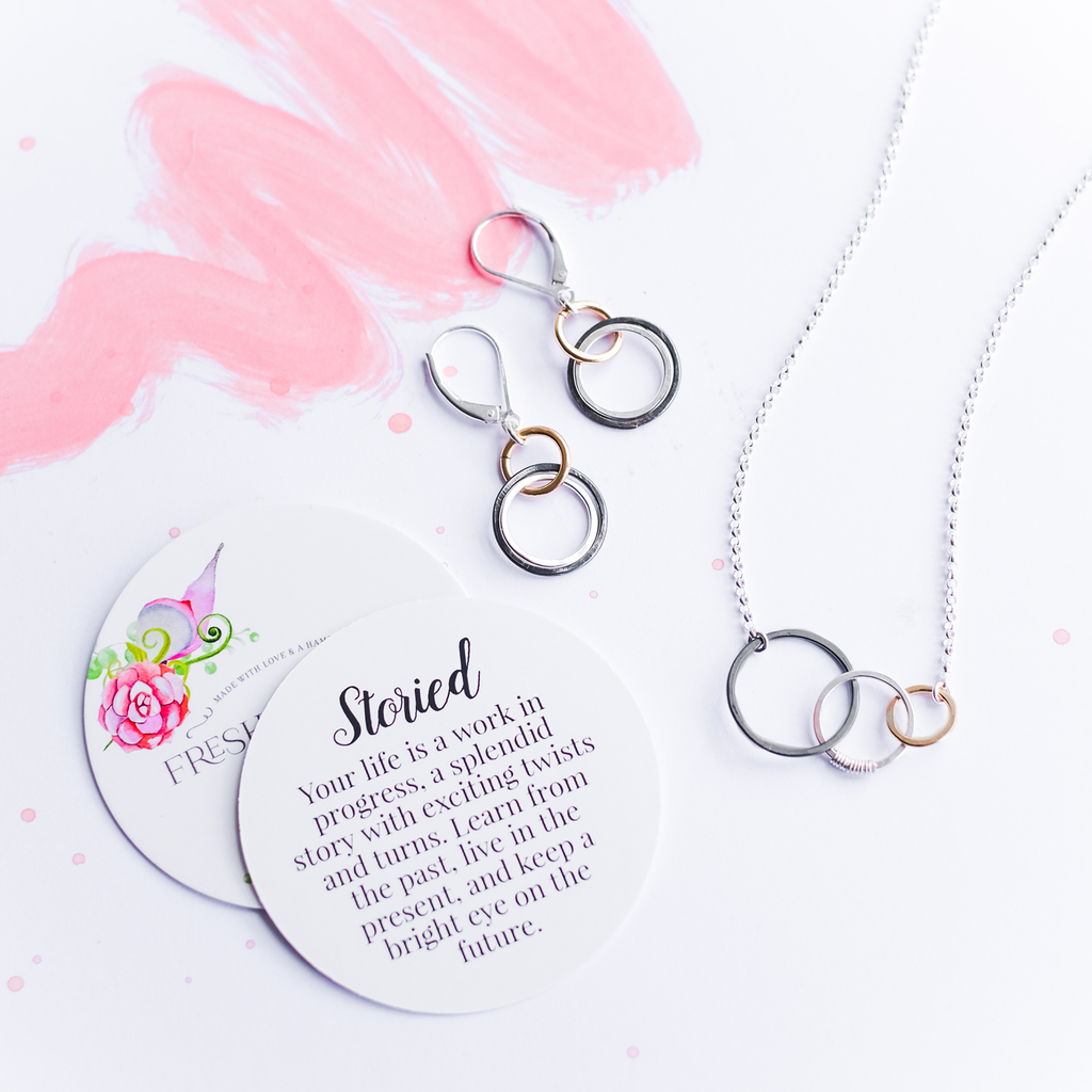 storied earrings - Freshie & Zero